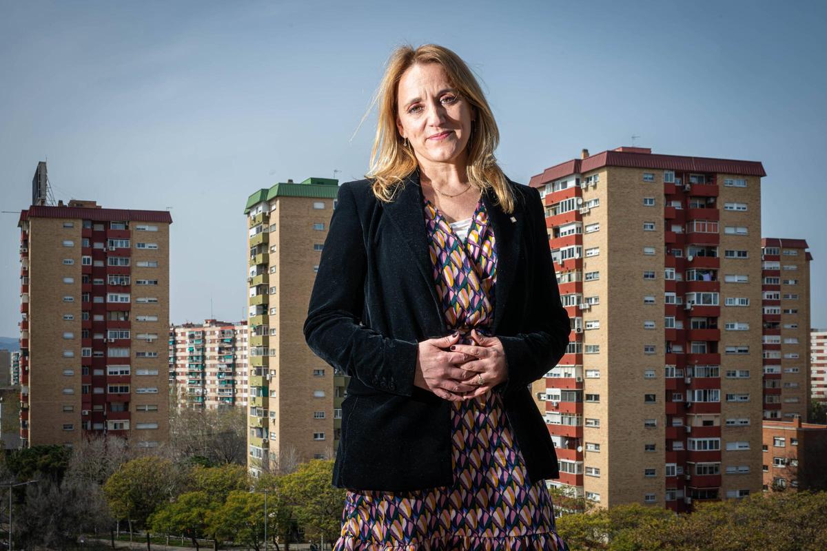 Natàlia Mas au siège d'EL PERIÓDICO