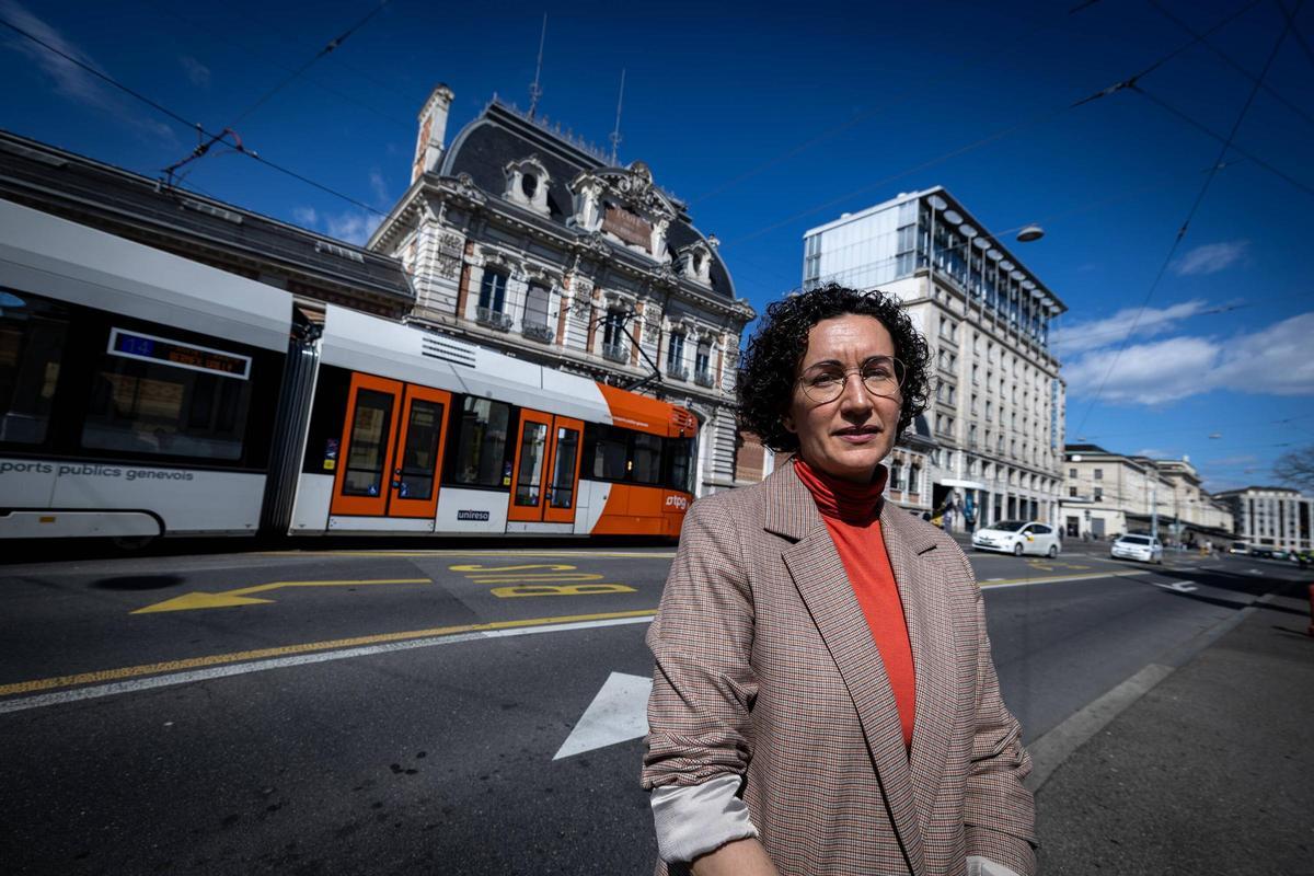 La secrétaire générale d'ERC, Marta Rovira, à Genève.