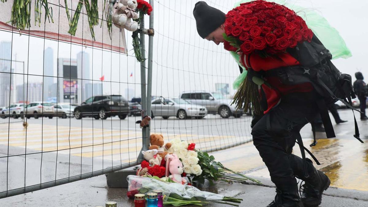 Tristeza en Moscú el día después del atentado terrorista