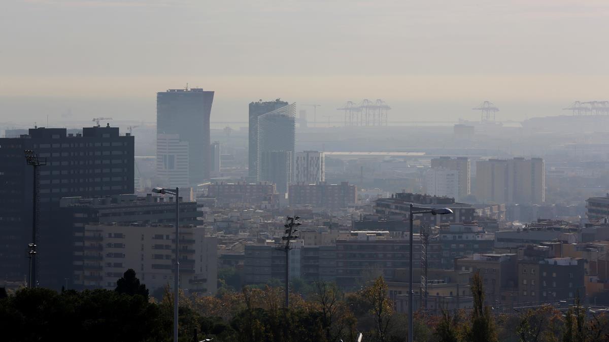 Barcelone, dans un épisode de pollution de l'air
