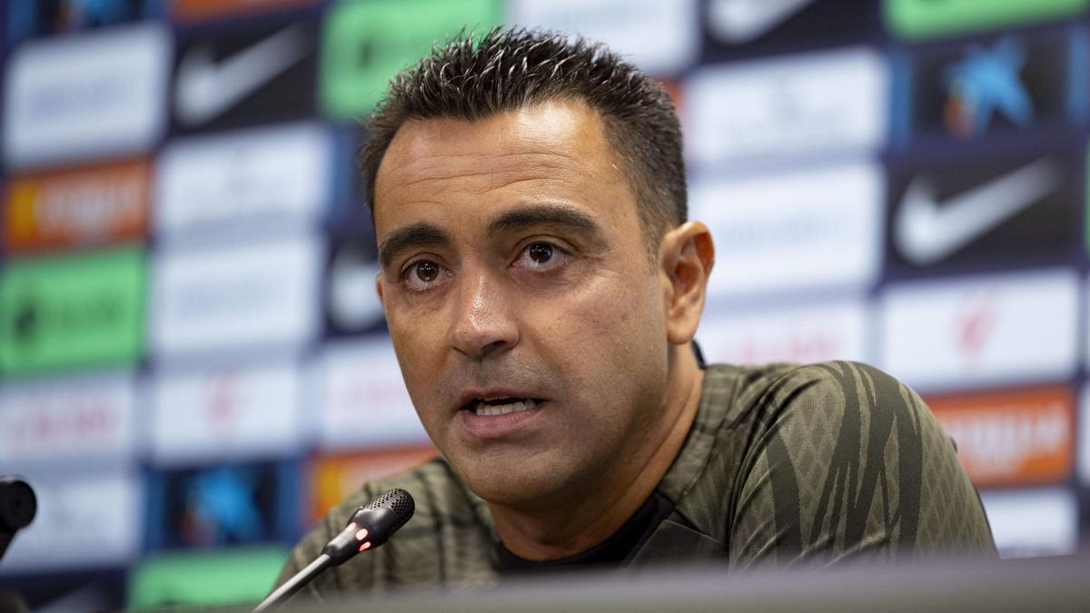 Xavi Hernández, técnico del Barça.