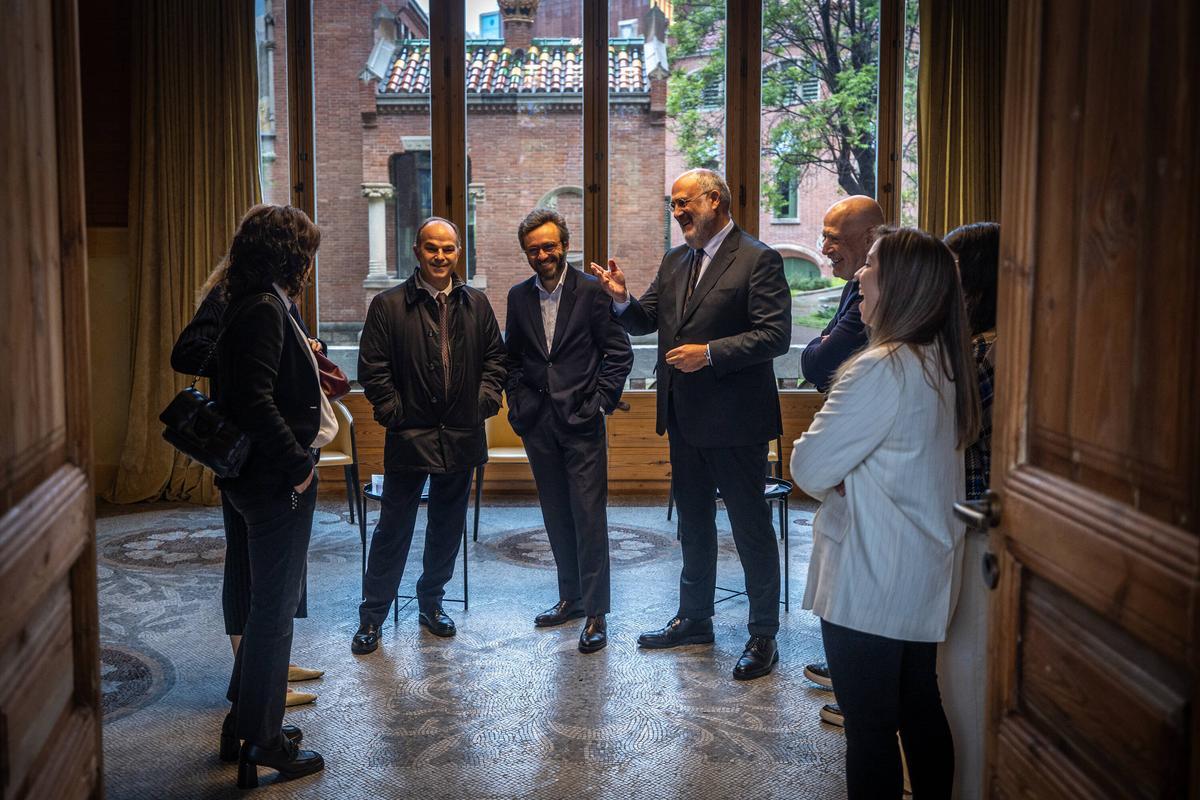 Petit-déjeuner électoral organisé par El Periódico avec le candidat des Junts, Jordi Turull.