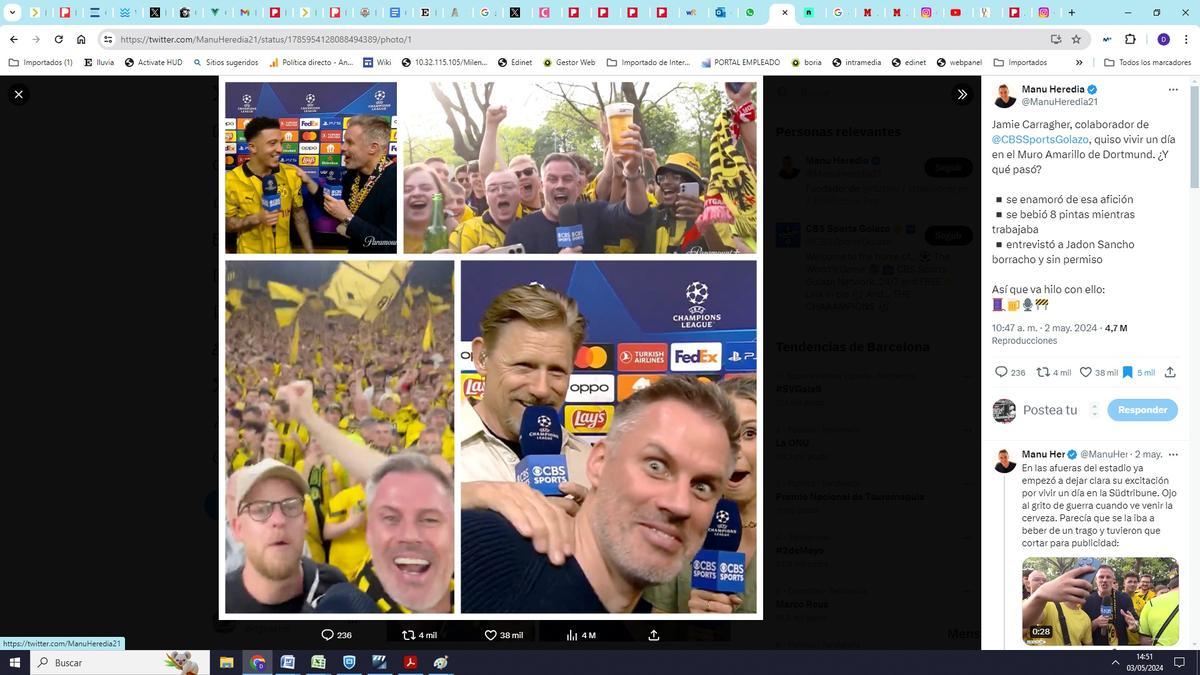 Jamie Carragher, mercredi.