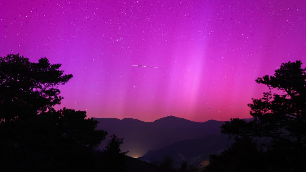 Auroral Boreal en el santuari de Queralt, Berga