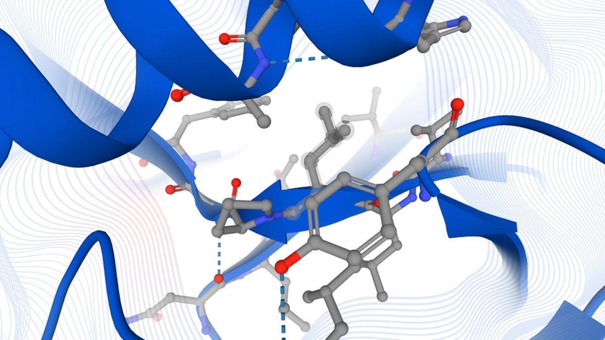 Representación artística de unas proteínas AlphaFold / Deepmind