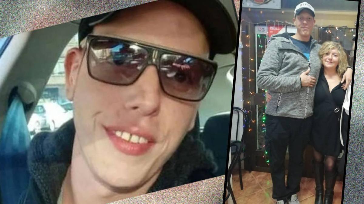 Photos de l'album de famille de Francis. A droite, le jeune homme avec Juana, sa mère.