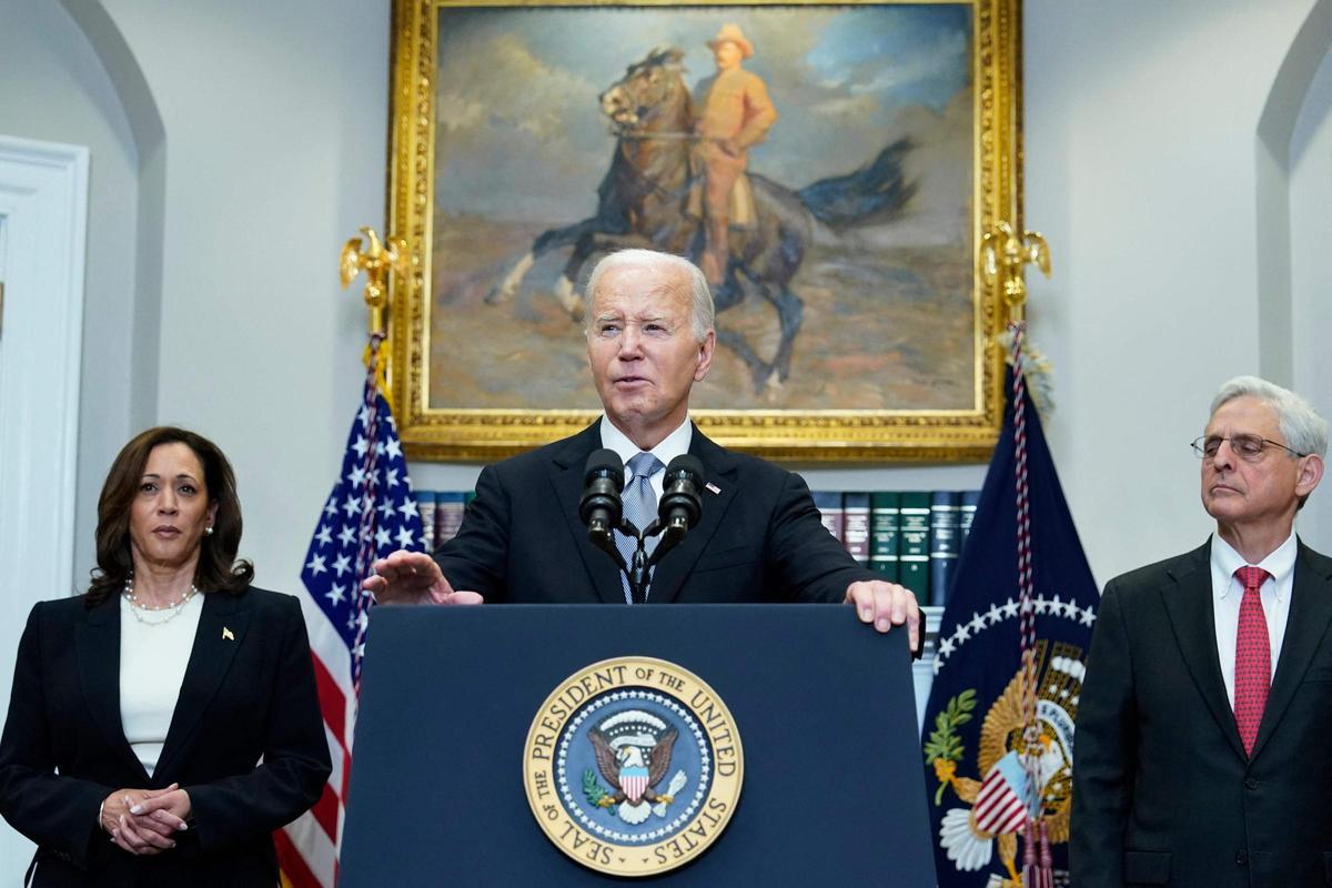 Le président américain Joe Biden s'exprime depuis la Maison Blanche après que l'ancien président Donald Trump ait survécu à une apparente tentative d'assassinat.