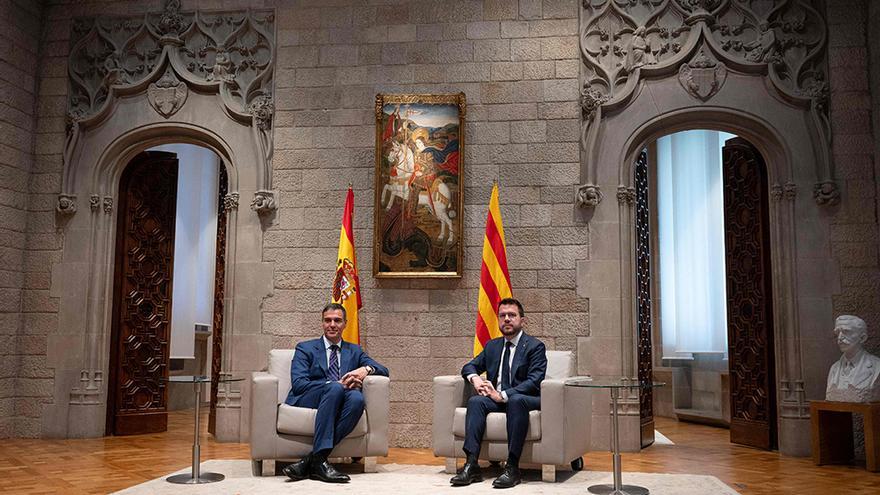 Sánchez et Aragonès organisent le transfert de nouveaux pouvoirs au gouvernement pour préparer l'investiture d'Illa