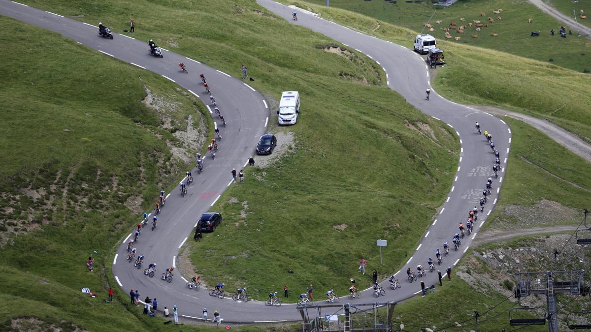 El pelotón del Tour de Francia.