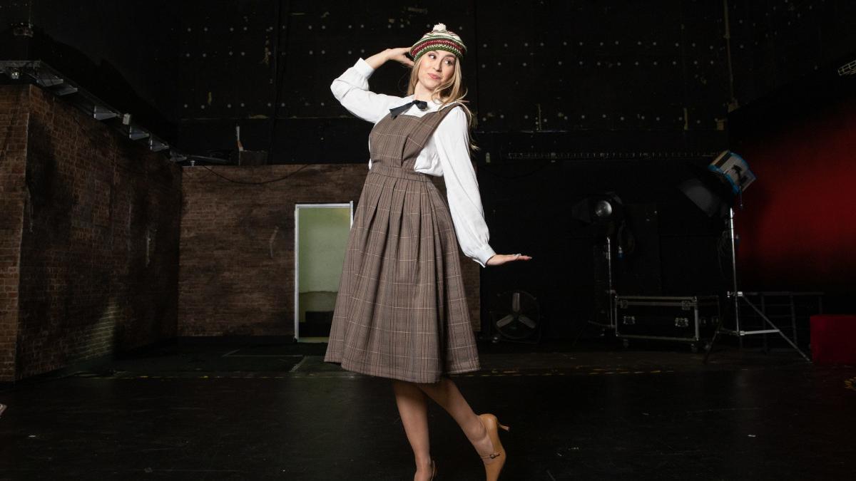 Eva Soriano, imitando a Lina Morgan en 'Lina'