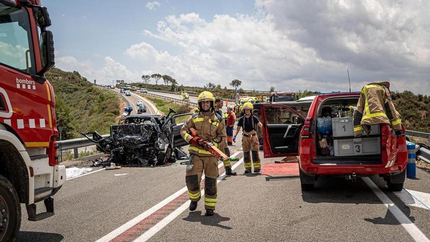 Trois morts et trois grièvement blessés dans un accident du C-37 près de Castellfollit del Boix