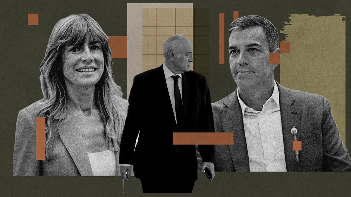 Begoña Gómez, Juan Carlos Peinado y Pedro Sánchez