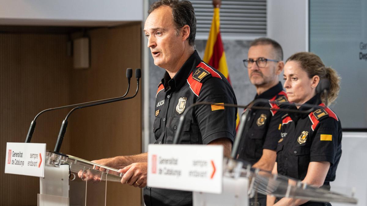 Eduard Sallent cuando era responsable de Mossos