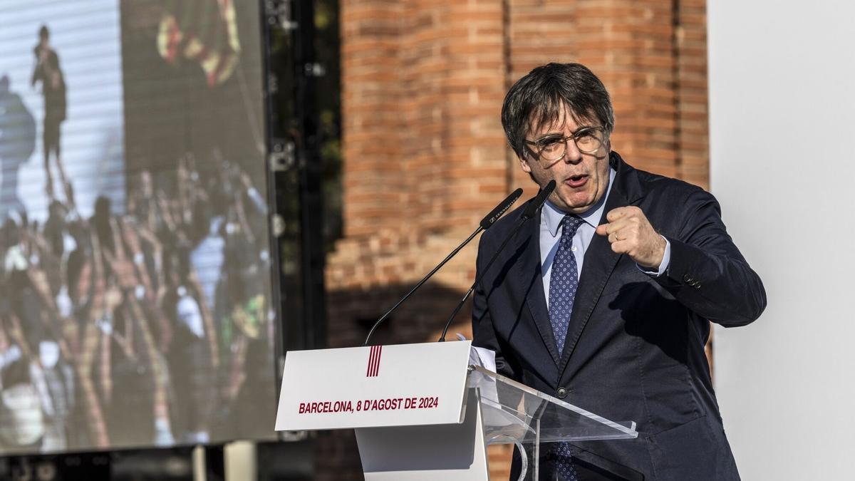 Carles Puigdemont, en Barcelona