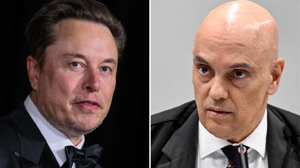 Combo de Elon Musk y  Alexandre de Moraes.
