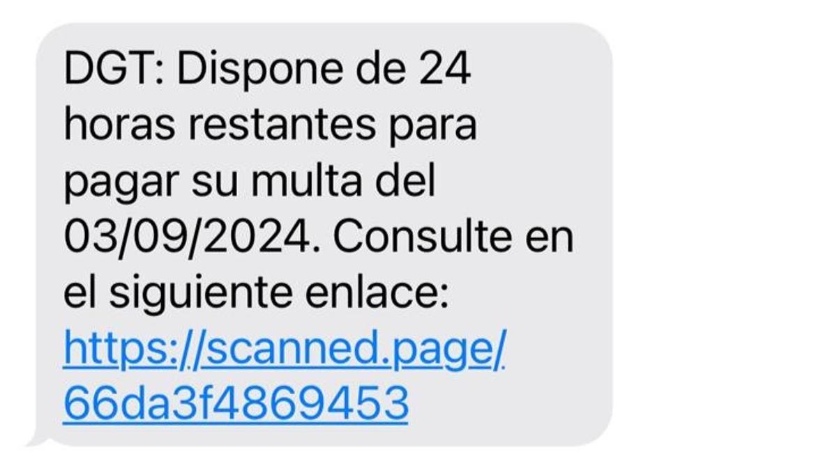 "Dispone de 24 horas restantes para pagar su multa": la estafa del SMS de la DGT de la que todo el mundo habla