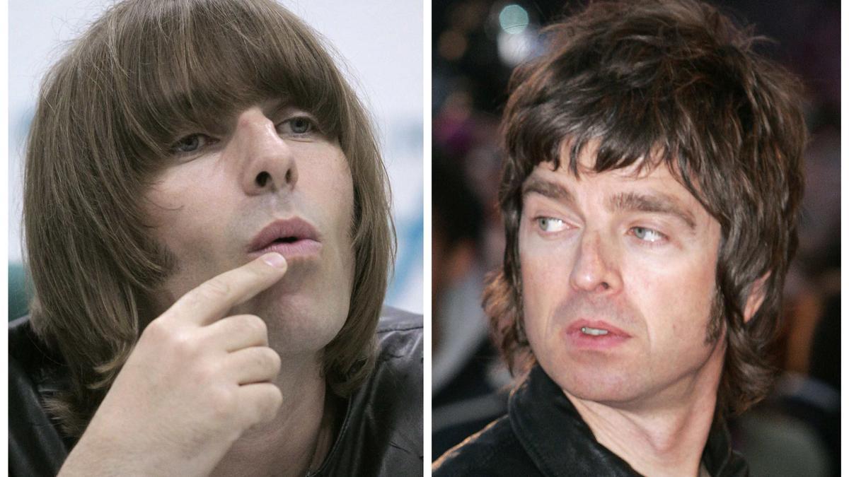 Los hermanos Liam y Noel Gallagher, reyes del 'brit pop'.
