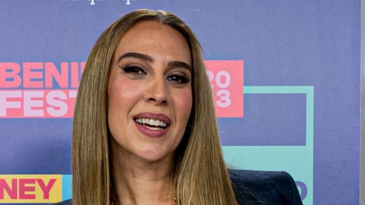 Mónica Naranjo, durante la presentación de la segunda edición del Benidorm Fest, en enero del año pasado.