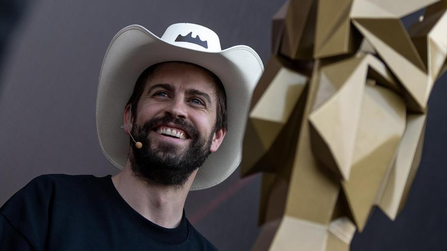 El presidente de la Kings España, Gerard Pique, durante el sorteo de la Kings World Cup, en el Parque Fundidora de la ciudad de Monterrey (México).