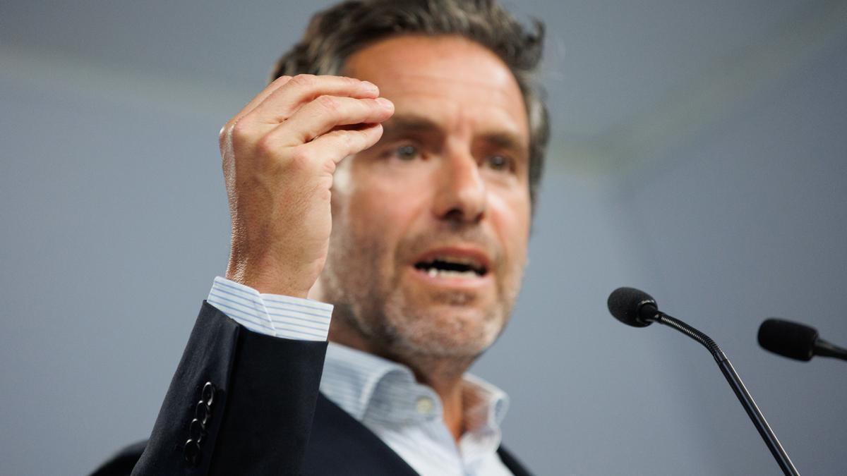 Archivo - El portavoz del PP, Borja Sémper, durante una rueda de prensa