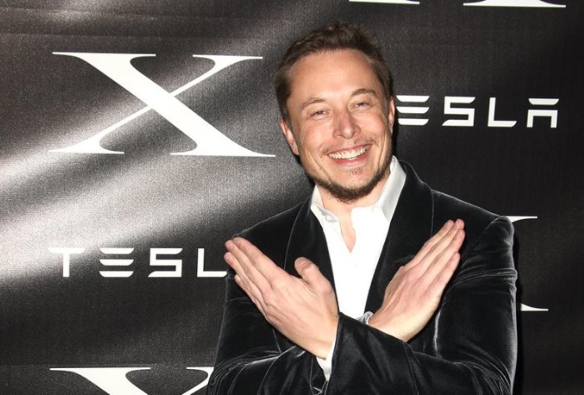 Elon Musk, lors d'un événement de présentation du modèle Tesla