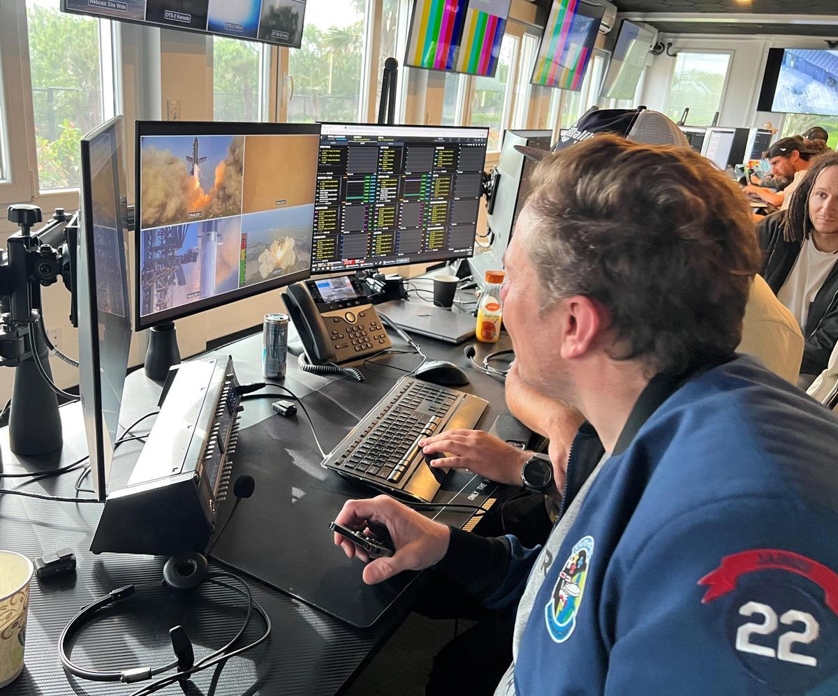 Sur l'un des lancements de SpaceX.