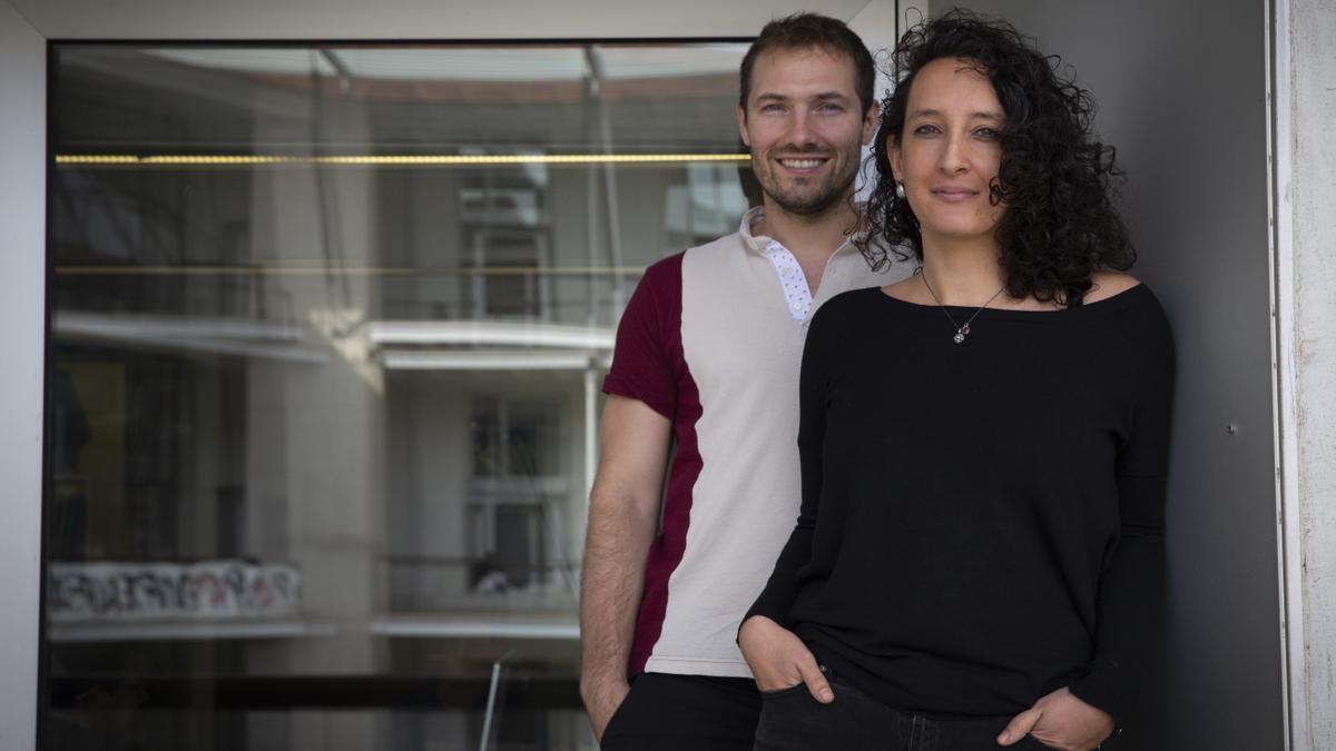 Los investigadores Leon Freude y Marió Rodó, la semana pasada en la UPF.