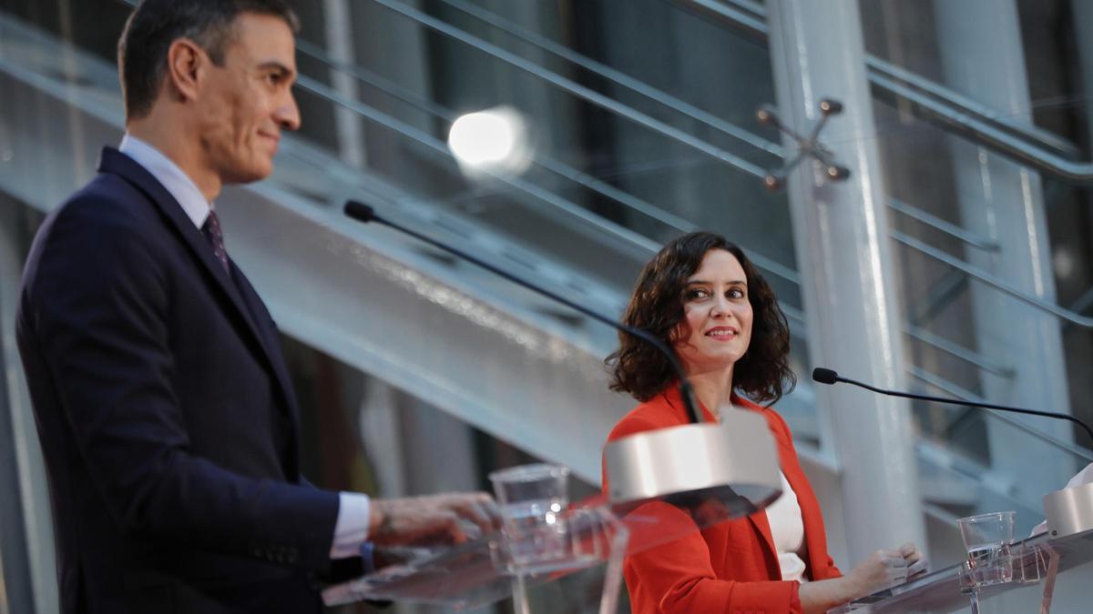 Pedro Sánchez e Isabel Díaz Ayuso, en una imagen de archivo.