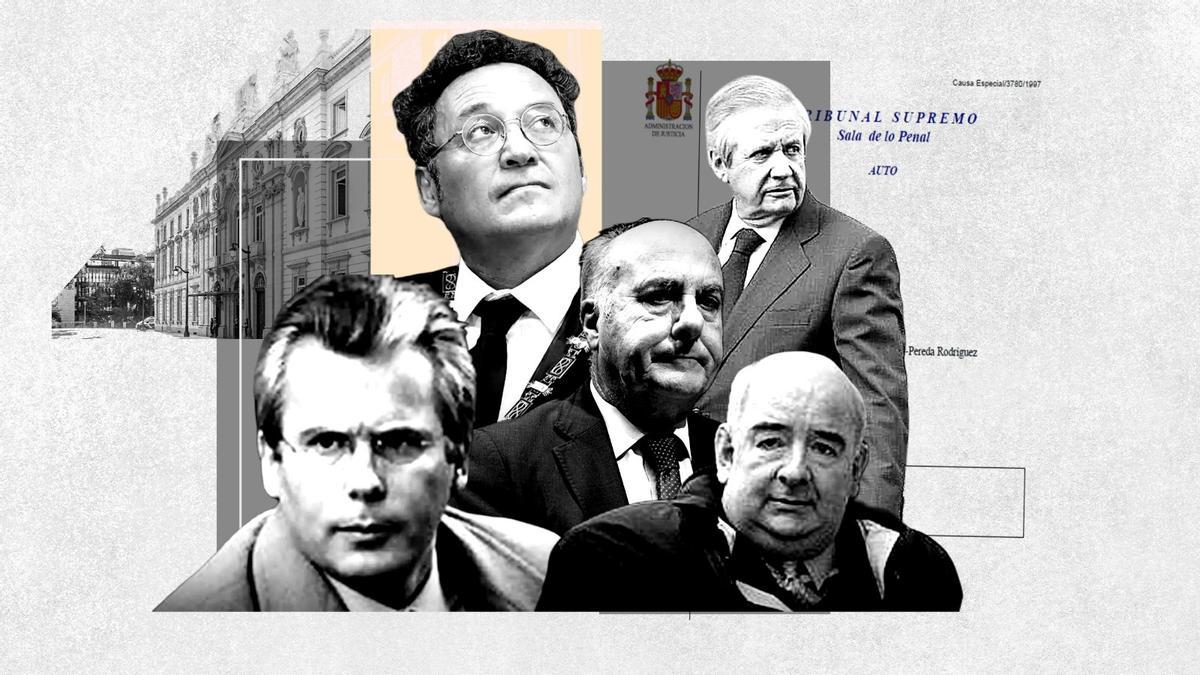 Baltasar Garzón, Álvaro García Ortiz, Manuel García Castellón, Javier Gómez de Liaño y Eduardo Fungairiño