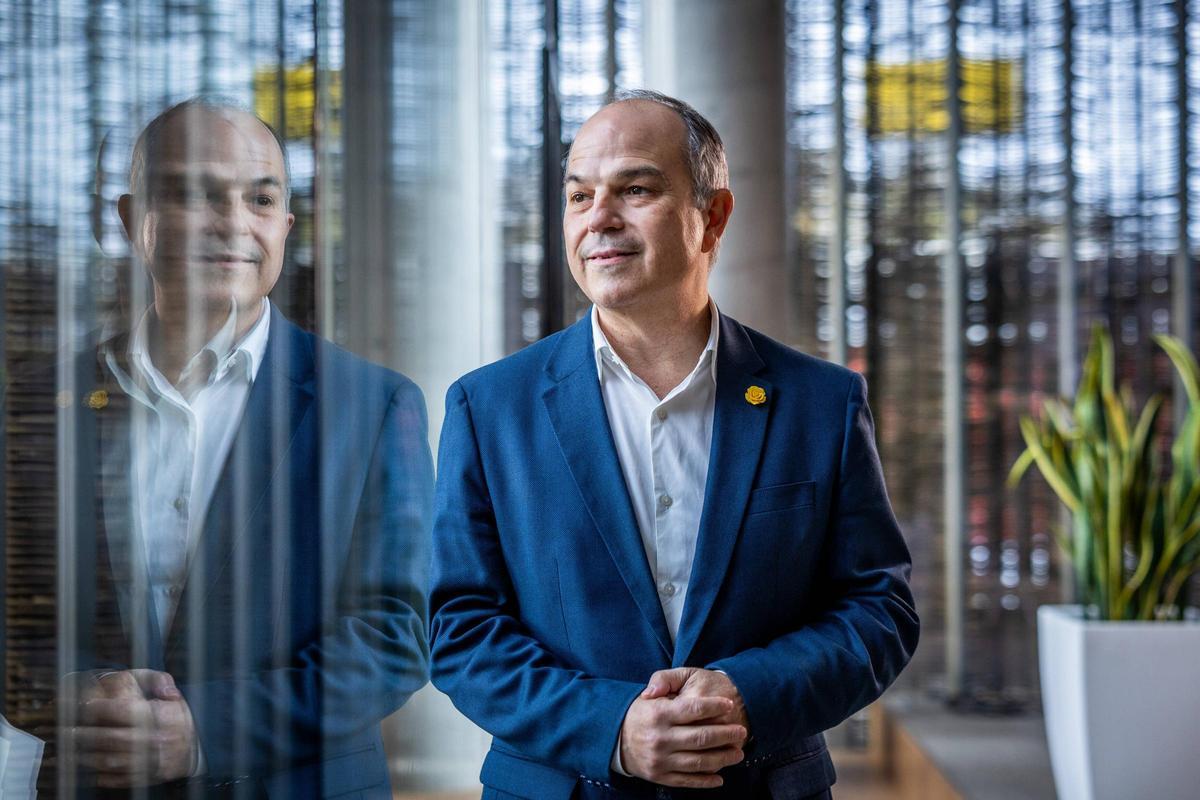 Entretien avec Jordi Turull, secrétaire général de Junts, à la rédaction d'El Periódico