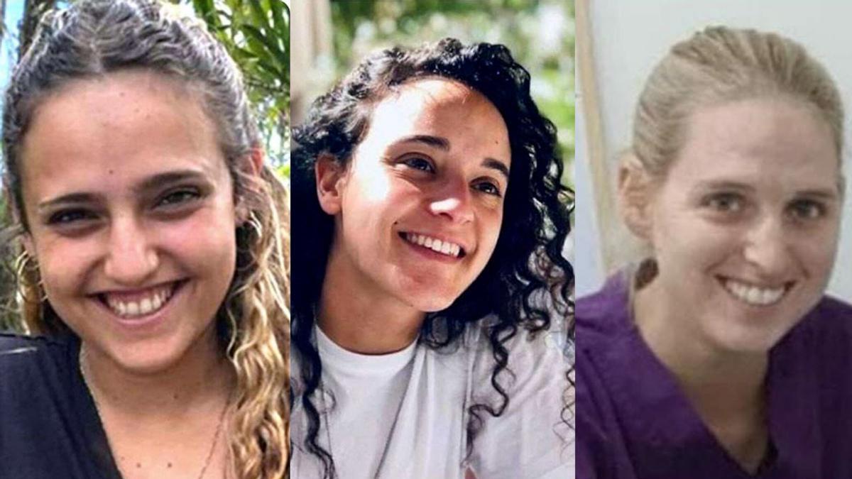 Romi Gonen, Emily Demari y Doron Steinbrecher, las primeras rehenes que liberará Hamás