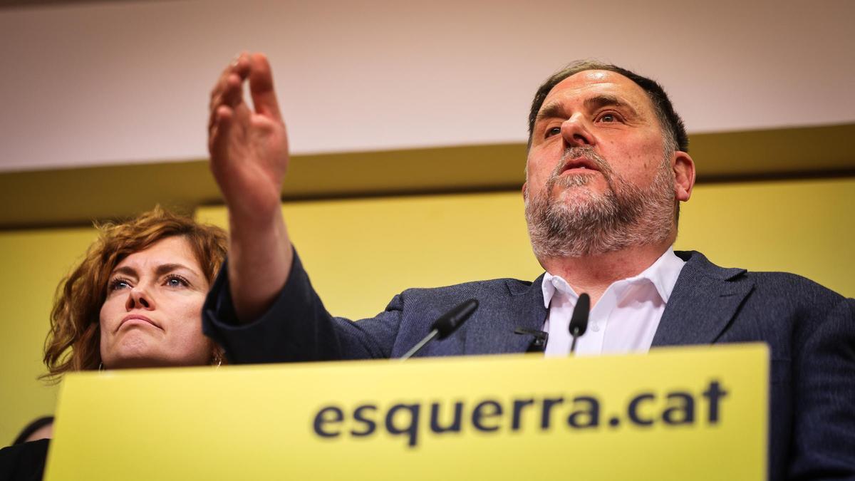 Elisenda Alamany y Oriol Junqueras en una imagen reciente.