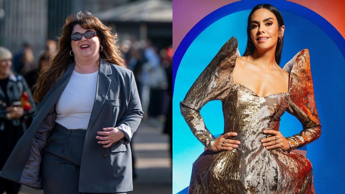 Lala Chus y Cristina Pedroche, presentadoras de las Campandas de RTVE y Antena 3, respectivamente