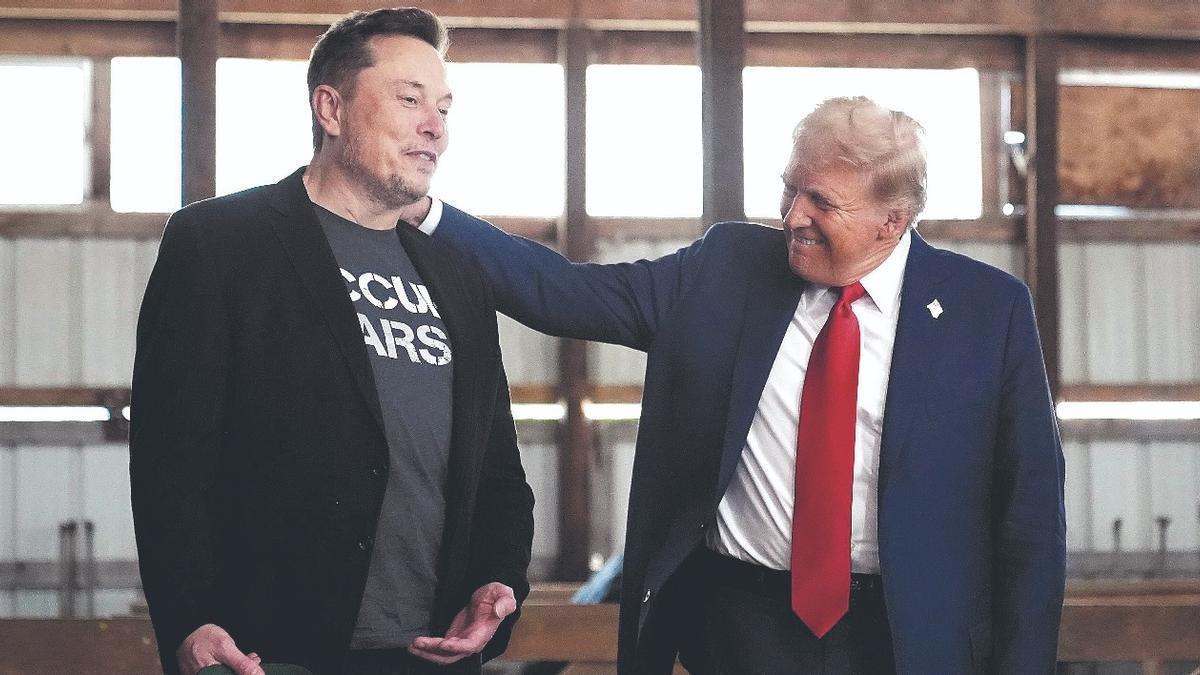 Elon Musk y Donald Trump.