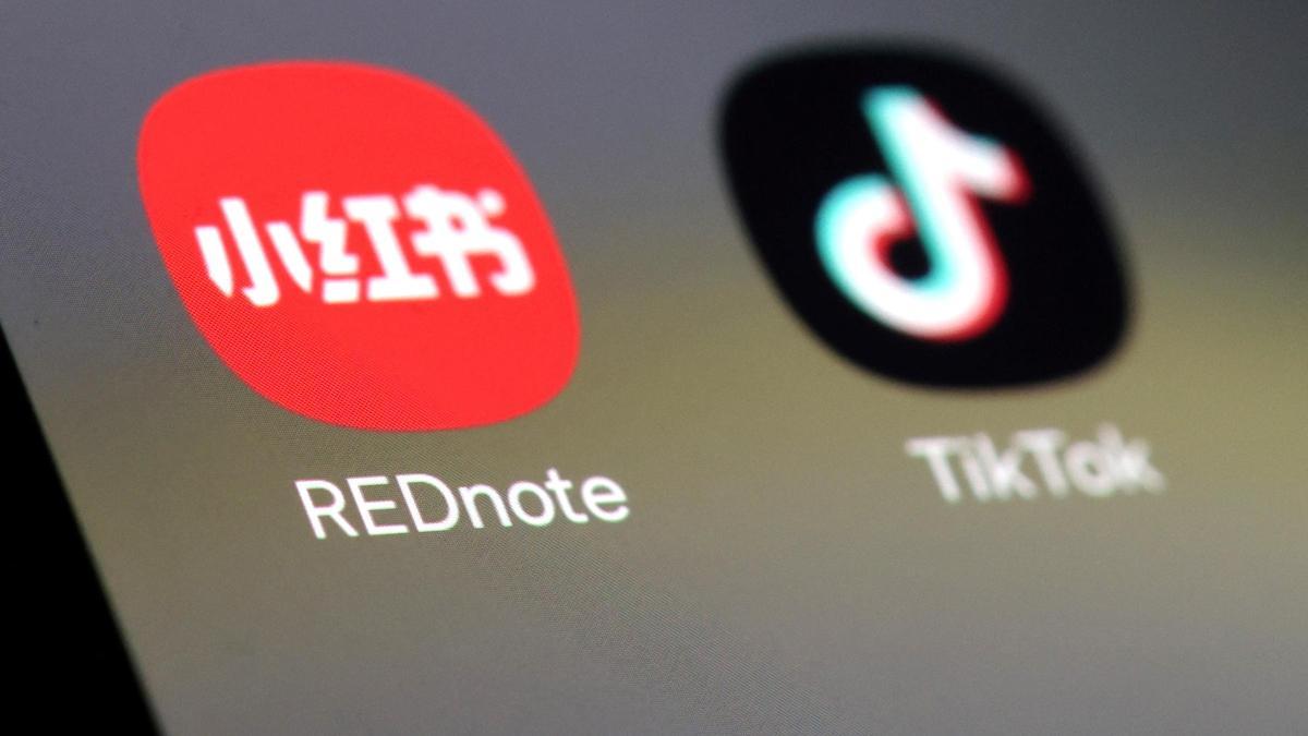 Los iconos de RedNote y TikTok