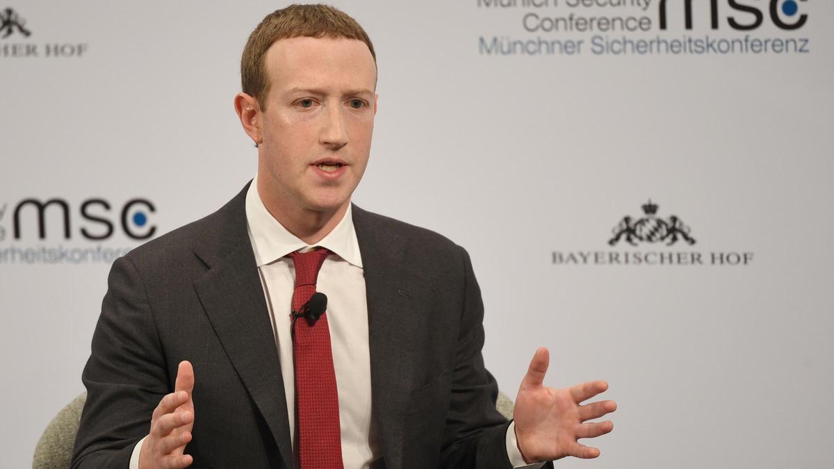 Archivo - 15 February 2020, Bavaria, Munich: Mark Zuckerberg, Chairman of Facebook, speaks during the 56th Munich Security Conference. Photo: Sven Hoppe/dpa