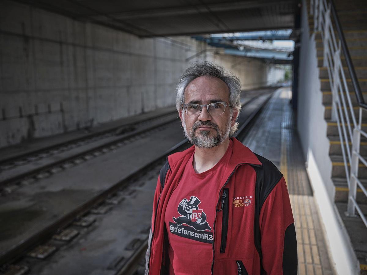 Janeras, à côté des routes de la gare de Rodalies de Vic