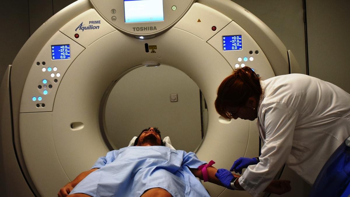 Un TAC en un hospital catalán.