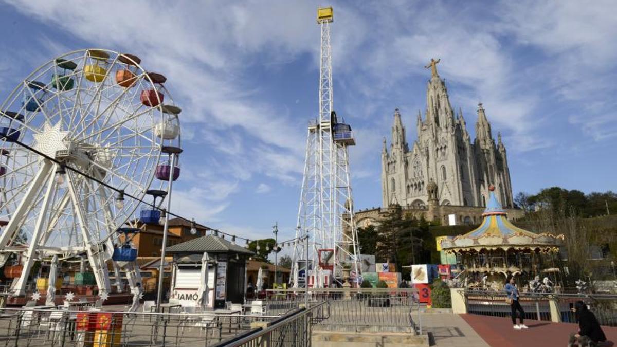 Parque de atracciones del Tibidabo de Barcelona.