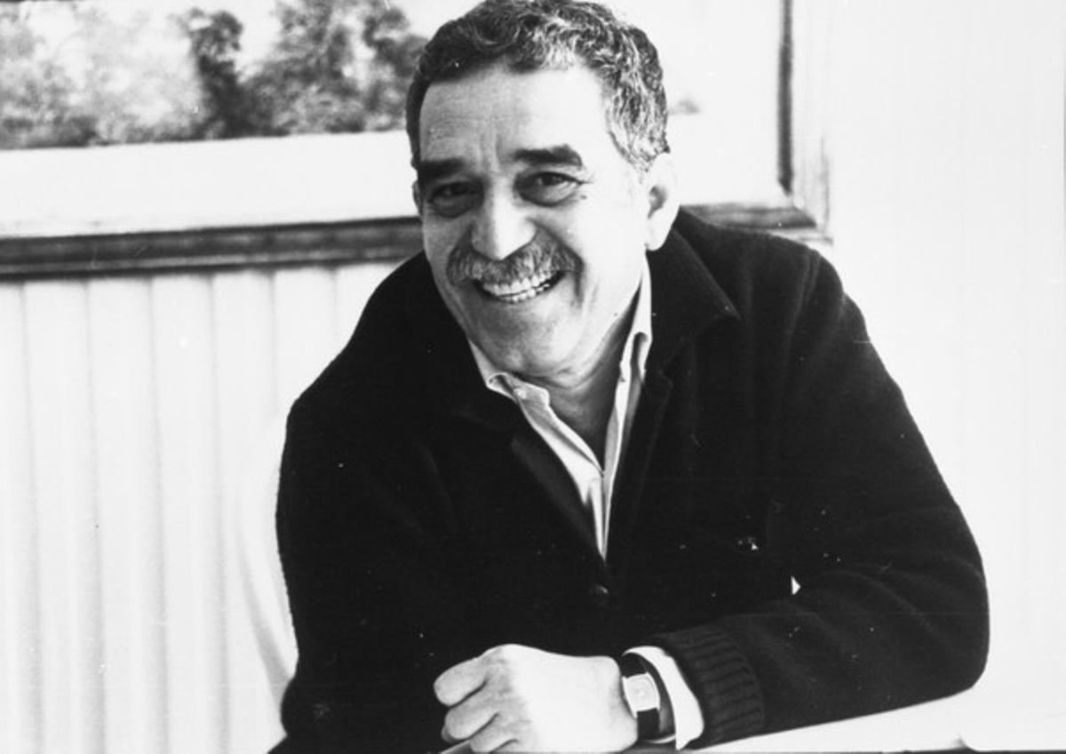 Gabriel García Márquez en 1987, dans la célébration du 20e anniversaire de «Cent ans de solitude».