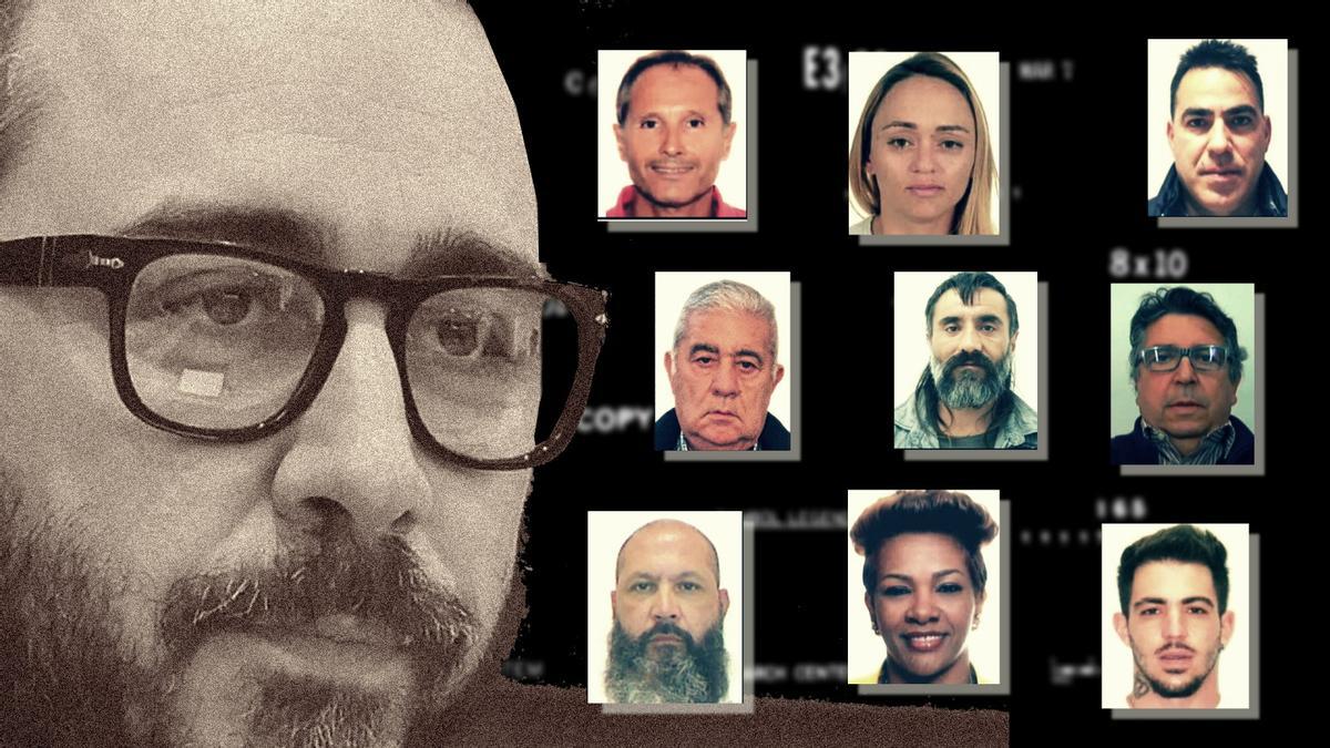 Víctor de Aldama et ceux considérés par l'UCO comme ses fronts