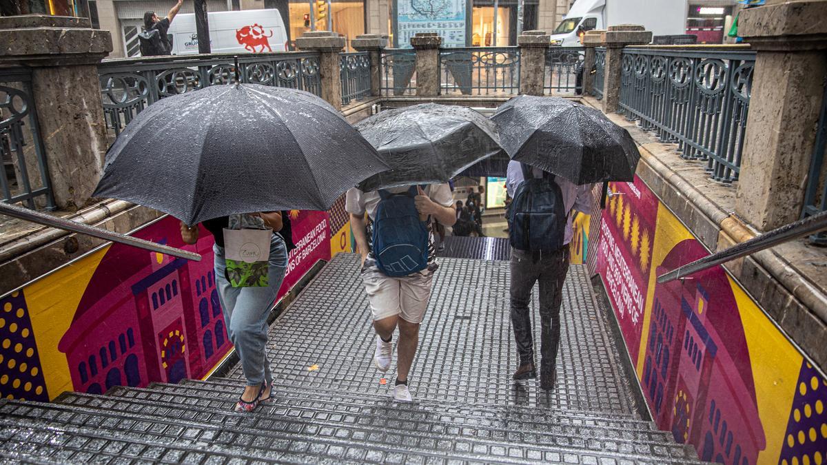 Lluvia en Barcelona