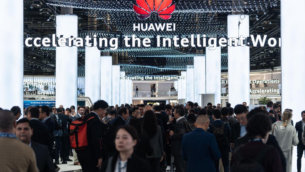 El stand de Huawei en el Mobile World Congress
