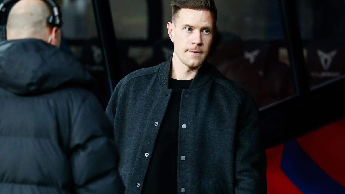 Marc-Andre ter Stegen durante la semifinal de la  Copa del Rey, el pasado febrero en Barcelona.