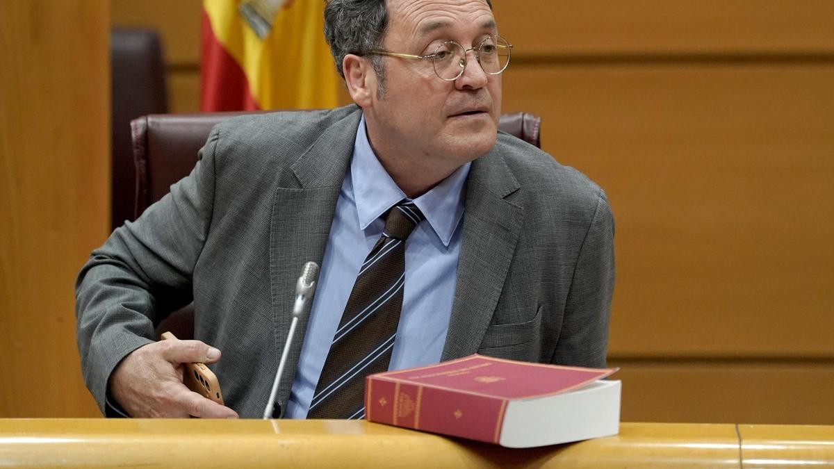 Álvaro García Ortiz, Fiscal General del Estado, durante su comparecencia en el Senado.