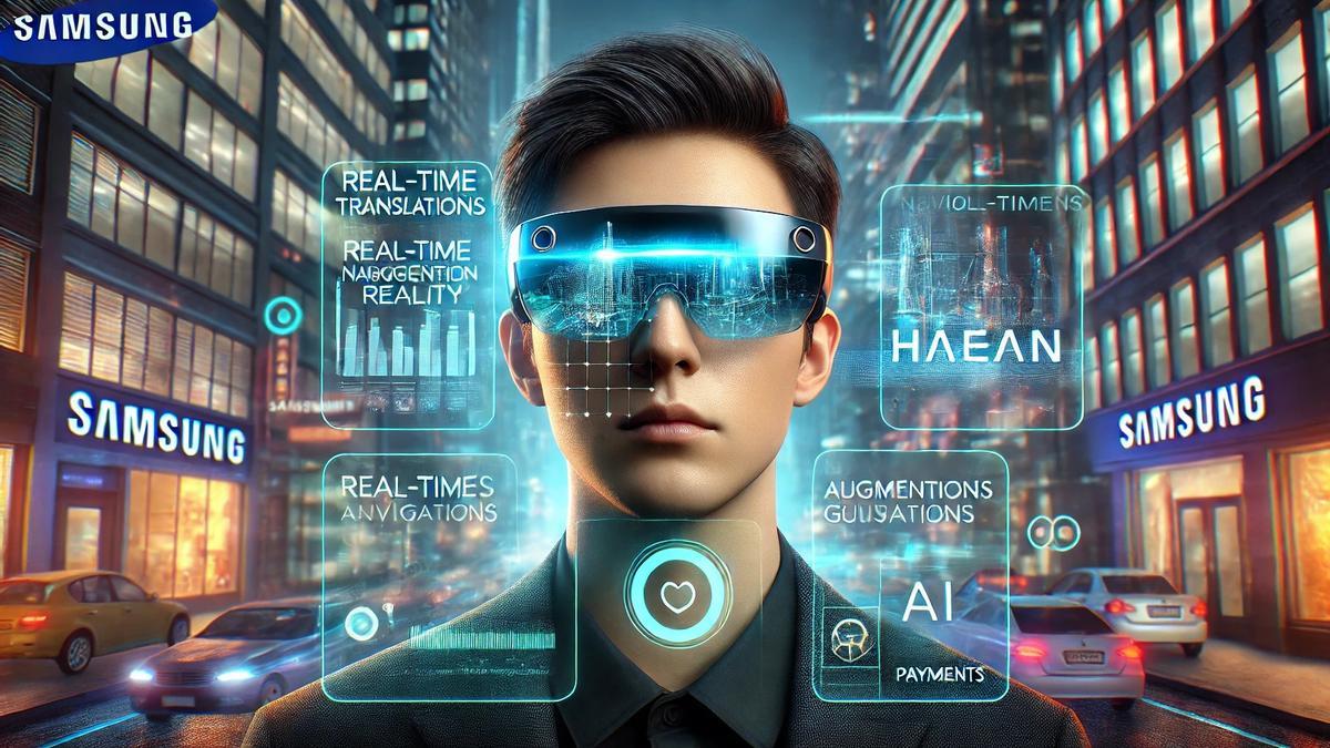 Recreación artísitca de las gafas inteligentes Haean.
