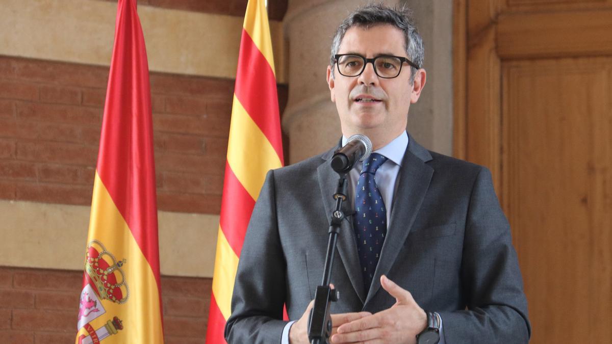 Félix Bolaños en la Conferencia Sectorial de Justicia en Barcelona