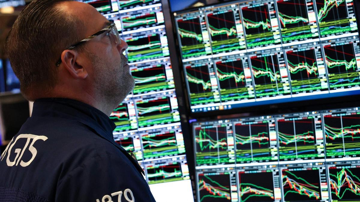 Un operador en Wall Street.