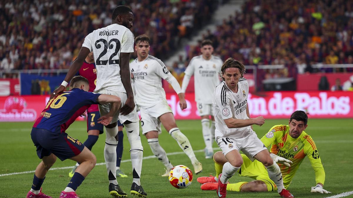 Final de Copa entre Barça y Real Madrid.