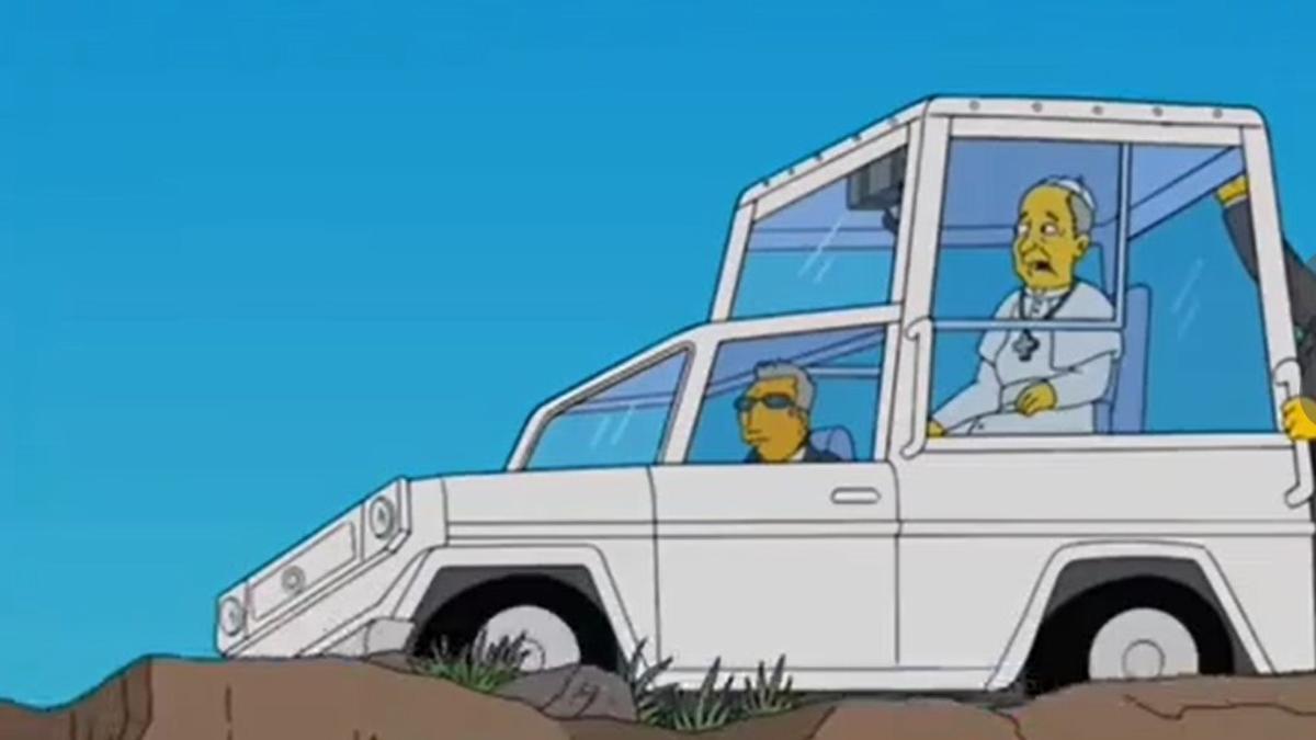 El papa Francisco en un episodio de los Simpsons